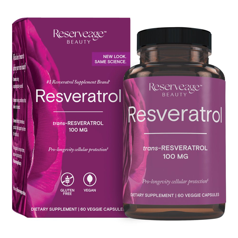 Reserveage Nutrition - Resveratrol 100 Mg. - 60 Vegetarian Capsules