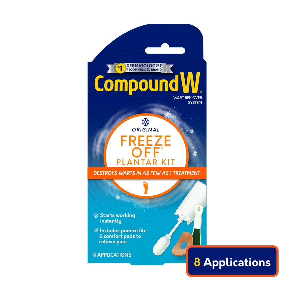 Compound W Freeze off Plantar Wart Remover Kit, 8 Applications