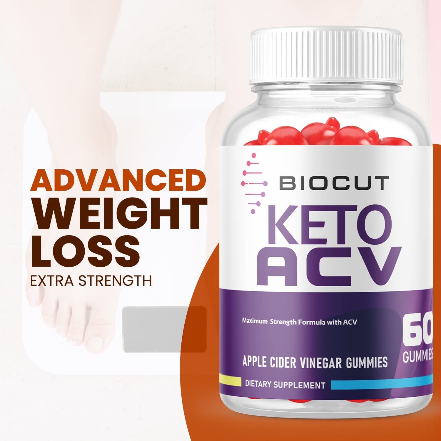 (5 Pack) Biocut Gummies - Official Biocut Formula, Vegan Non GMO - Biocutketo Gummies, Biocutacv, Biocutketoacv AVC Gummies, with Beet Root Juice, Pomegranate Juice, Vitamin B12, Biocut (300 Gummies)