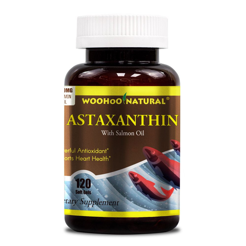 Woohoo Natural Astaxanthin 5 Mg + Salmon Oil 120 Capsules