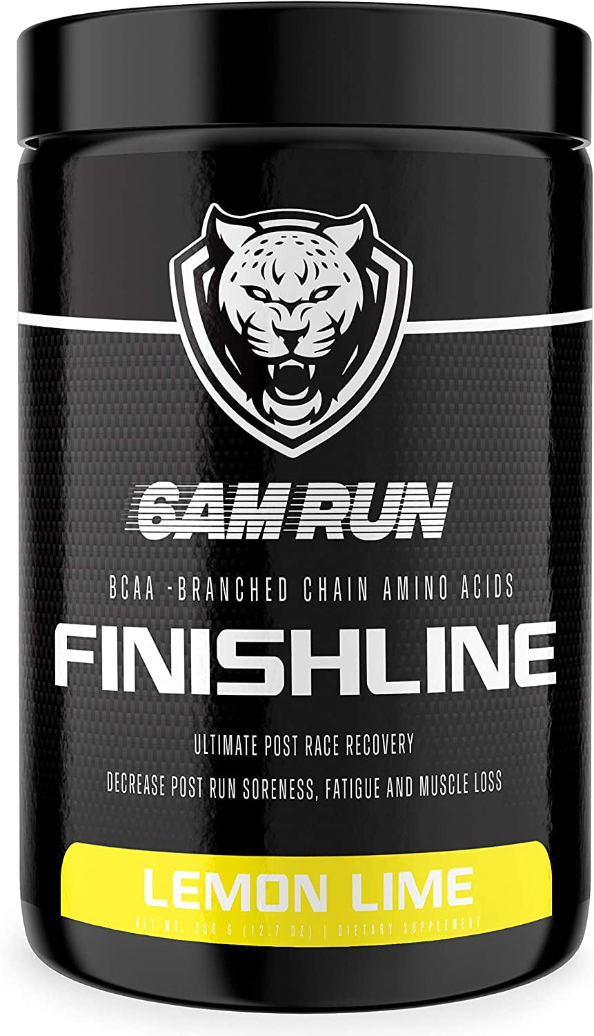 6AM Run Finishline - Amino Energy Powder - Post Run Recovery Drink - Branch Chain Amino Acids Powder - Heal and Recovery Powder - Keto Post Workout Powder - Lemon Lime BCAA Powder - 50 Scoops