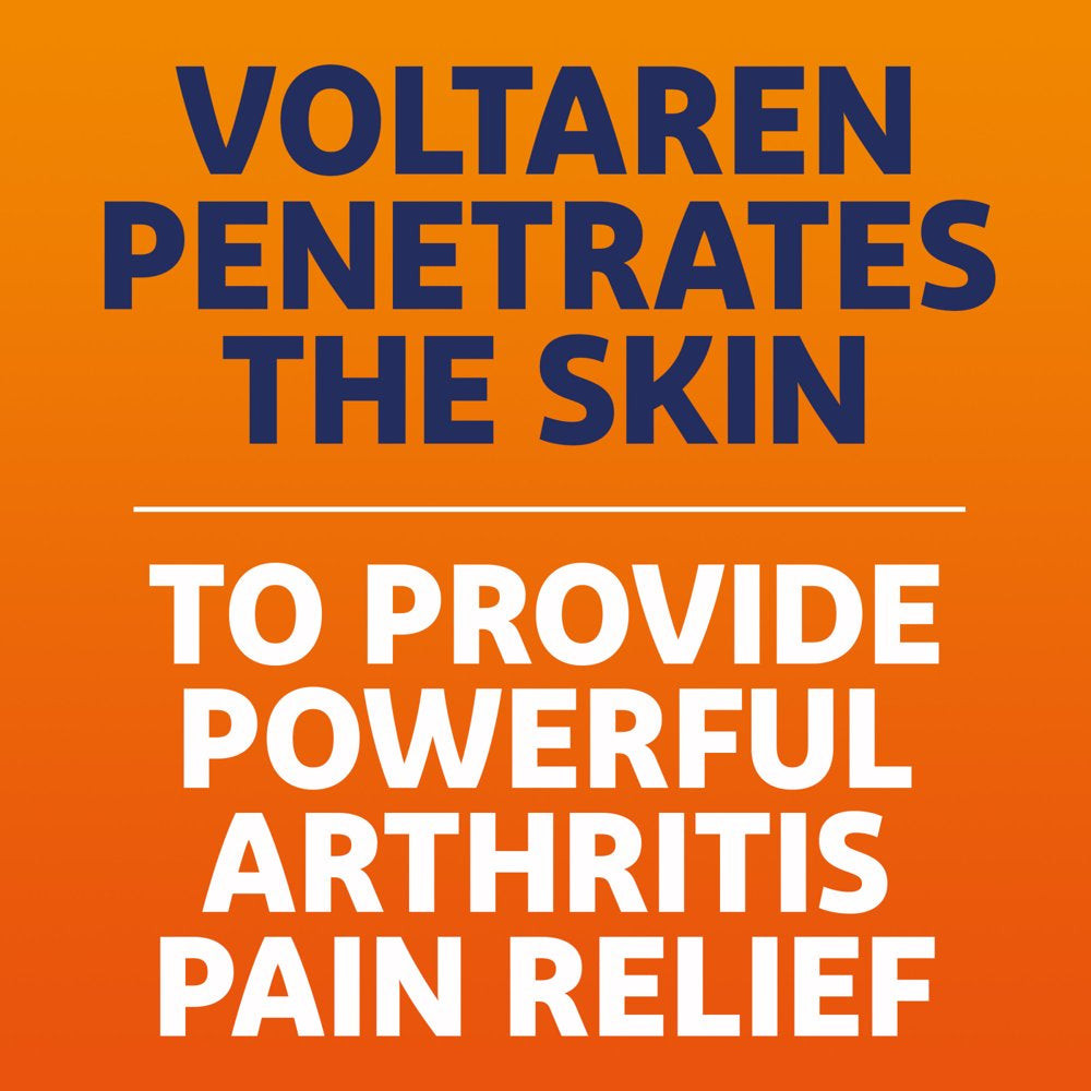 Voltaren Topical Arthritis Medicine Gel Pain Reliever for Arthritis, 3.5 Oz