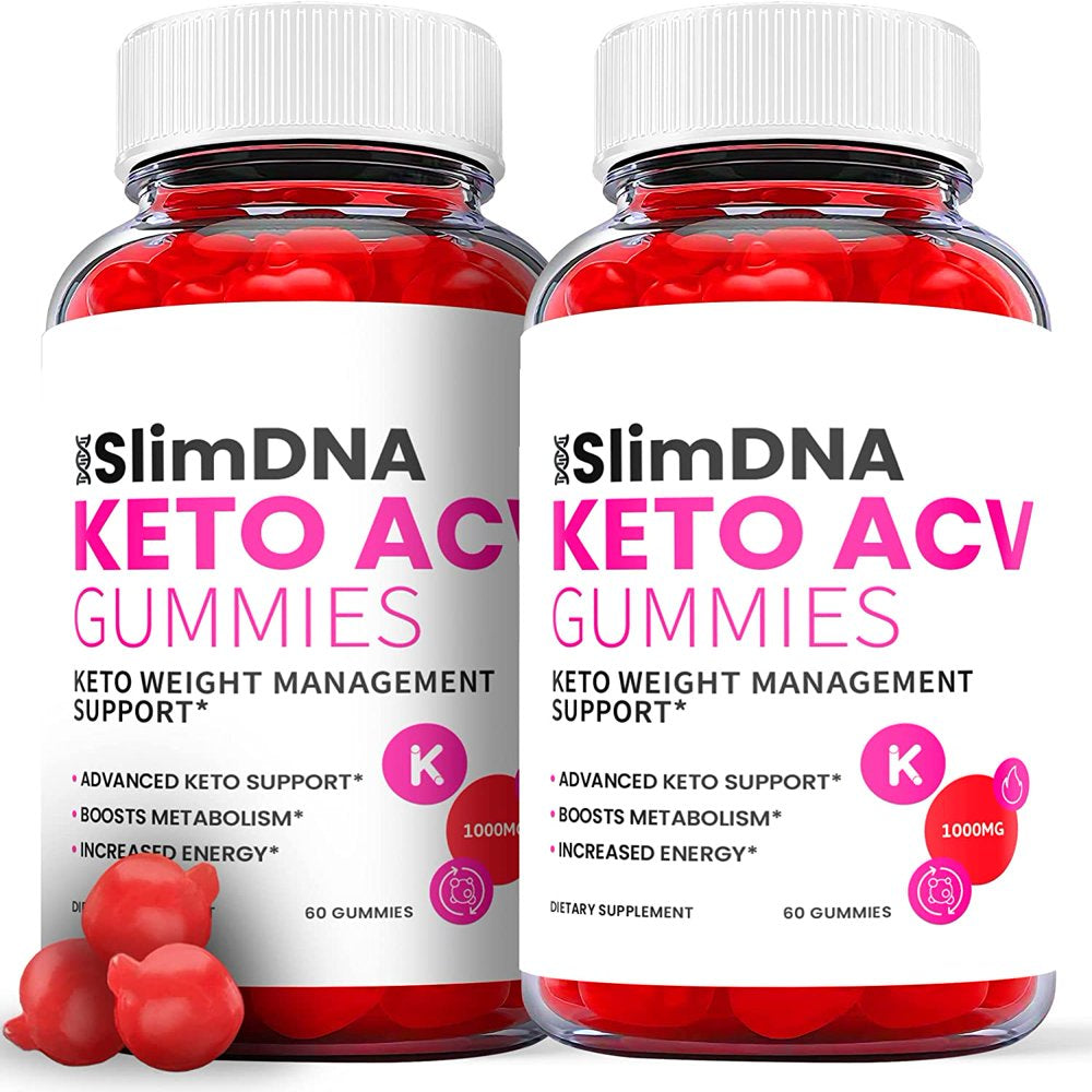 (2 Pack) Slim DNA Keto ACV Gummies - Supplement for Weight Loss - Energy & Focus Boosting Dietary Supplements for Weight Management & Metabolism - Fat Burn - 120 Gummies