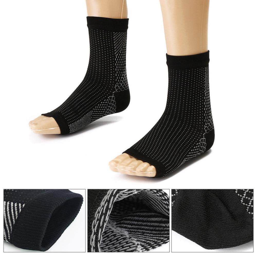 2 Pairs Ankle Brace for Foot Support - Ankle Compression Sleeve for Heel & Ankle Pain Relief - Neuropathy for Men & Women