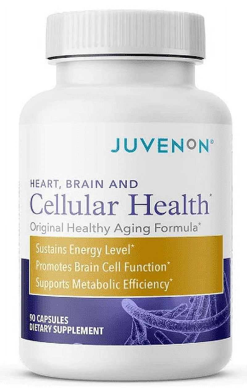 Juvenon Cellular Health Brain Supplement Nootropic Booster for Focus Memory Clarity Energy Advanced Brain Support Supplements for Healthy Aging Men and Women with Acetyl L-Carnitine and Biotin, 90 Cap