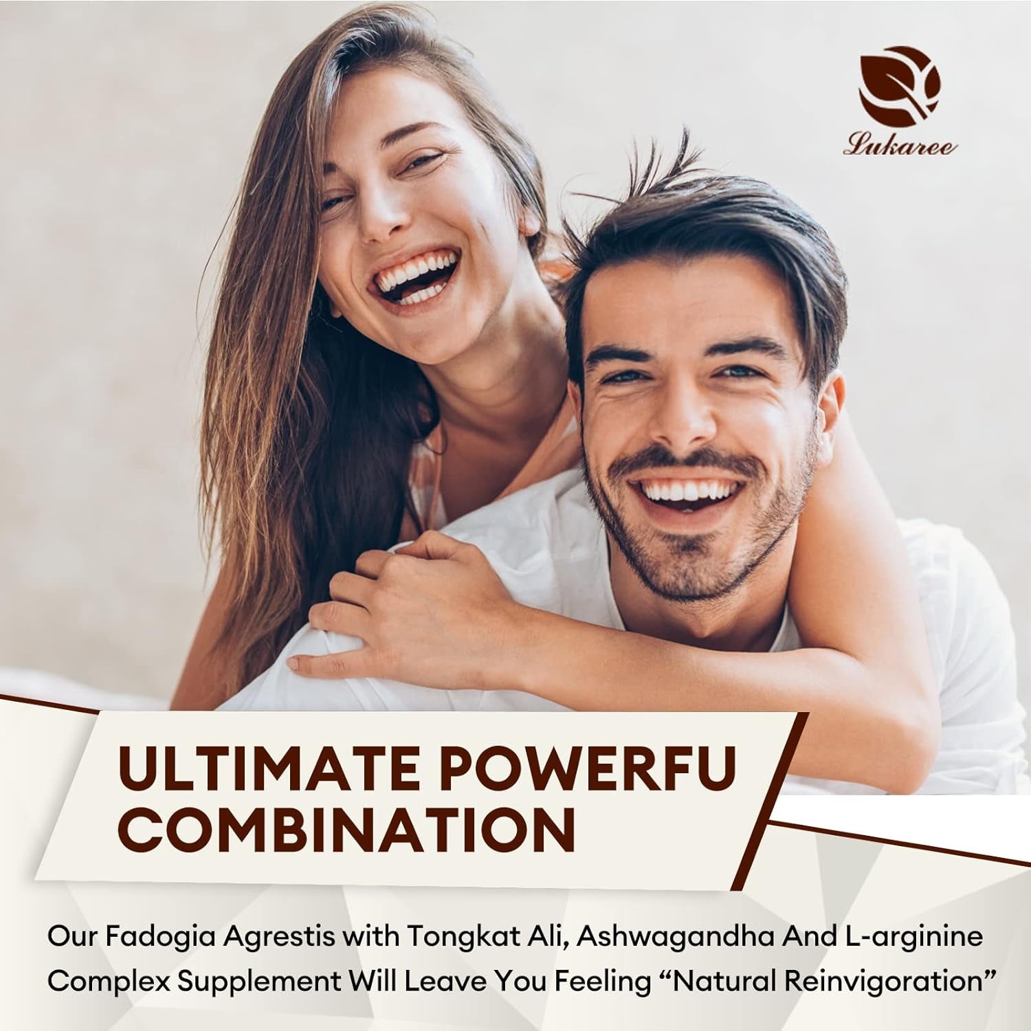 Lukaree (2 Pack) Tongkat Ali 200:1 Extract for Men, 2400Mg per Serving, with Ashwagandha, L-Arginine and Zinc | Fadogia Agrestis and Tongkat Ali Supplement for Energy, Stamina, & Male Health Support