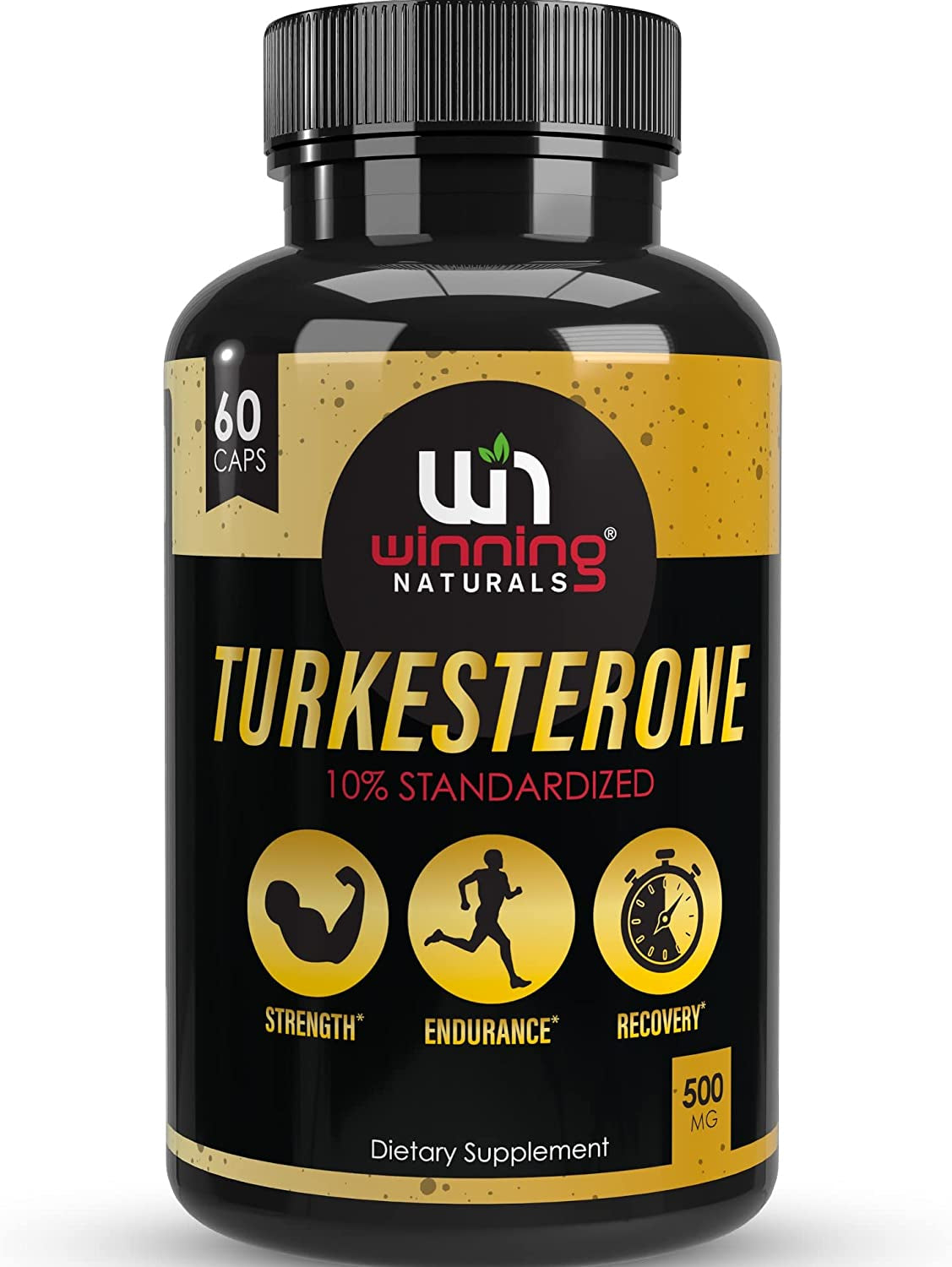 Turkesterone Supplement 500 Mg, Ajuga Turkestanica Extract Std. to 10% Turkesterone Max Strength- Similar to Ecdysterone; Natural Anabolic Agent; Supports Muscle Growth, Muscle/Exercise Recovery