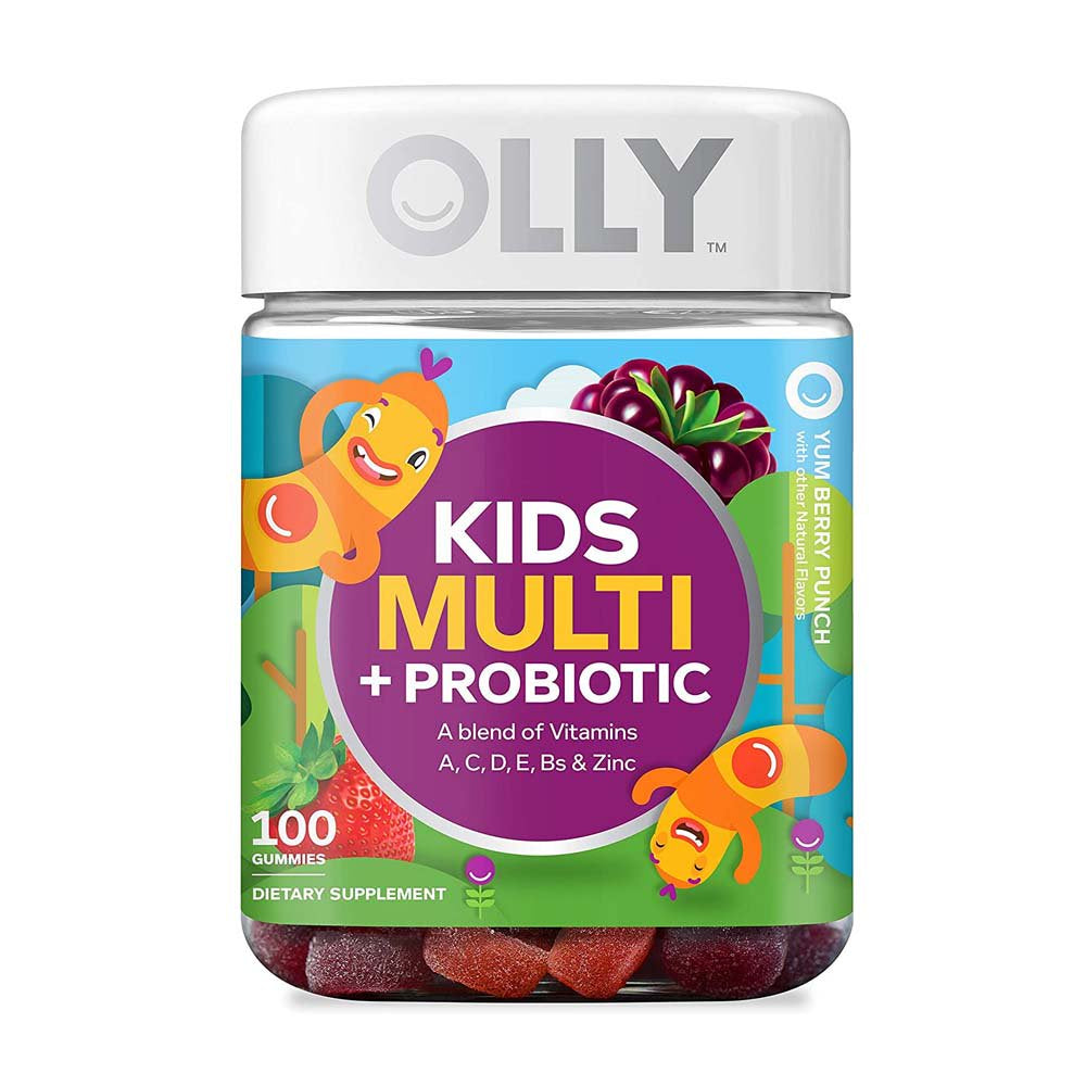 Olly Kids Multi-Vitamin and Probiotic Yum Berry Punch Gummy Supplements, 70 Ea