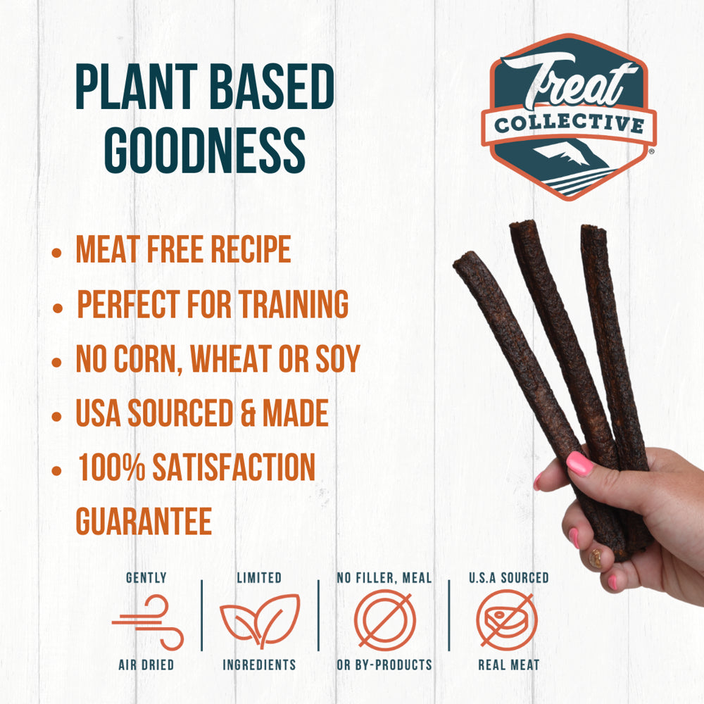 Treat Collective Sweet Potato and Super Foods Plant Based Single Jerky Stick Dog Treats (16 Pack)