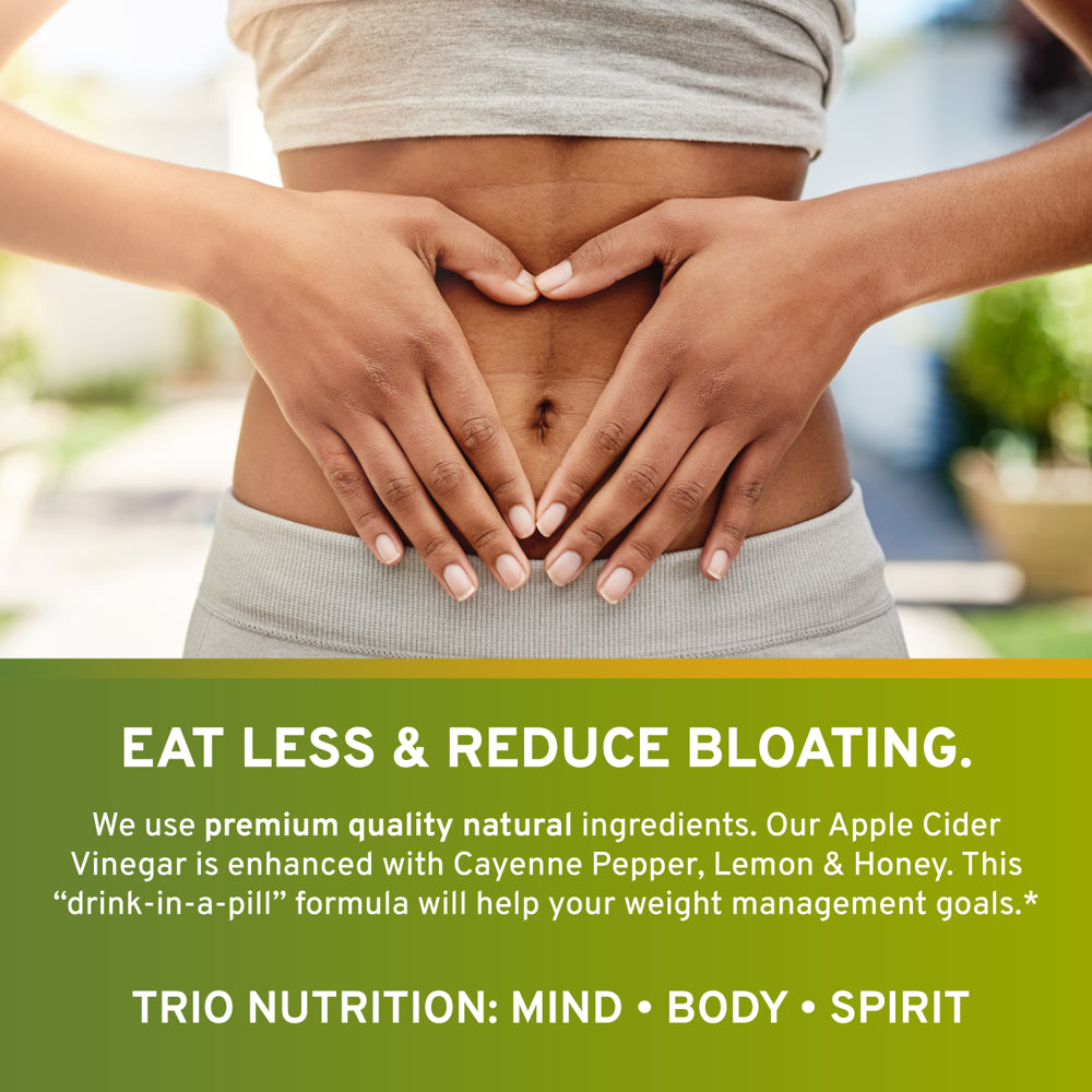 Trio Nutrition Apple Cider Vinegar Dietary Supplements | ACV with Mother