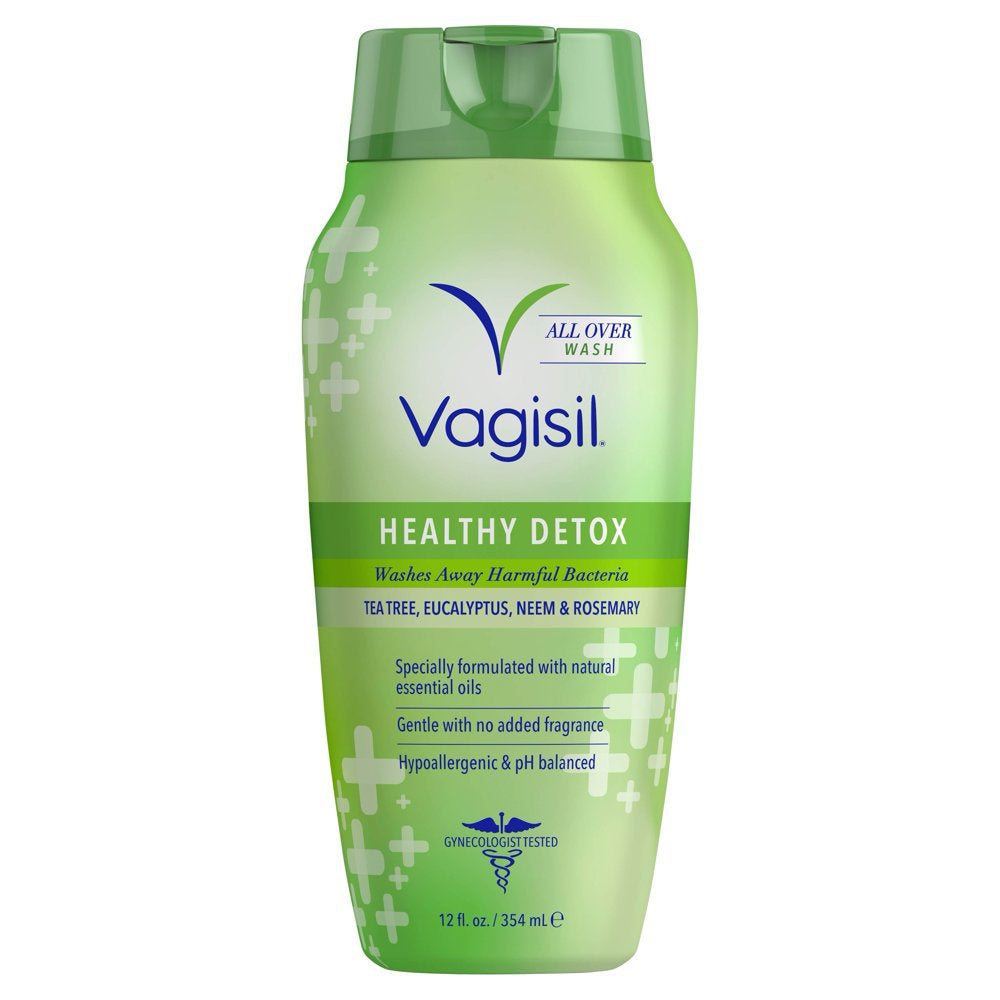 Vagisil Healthy Detox Daily Intimate Vaginal Feminine Wash, 12 Oz, 1 Pack