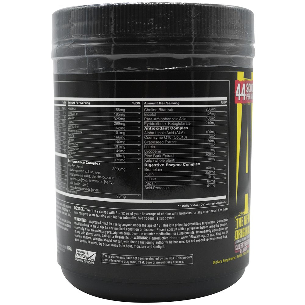 Universal Nutrition Animal Pak Powder Supplement - Cherry Berry - 22 Servings