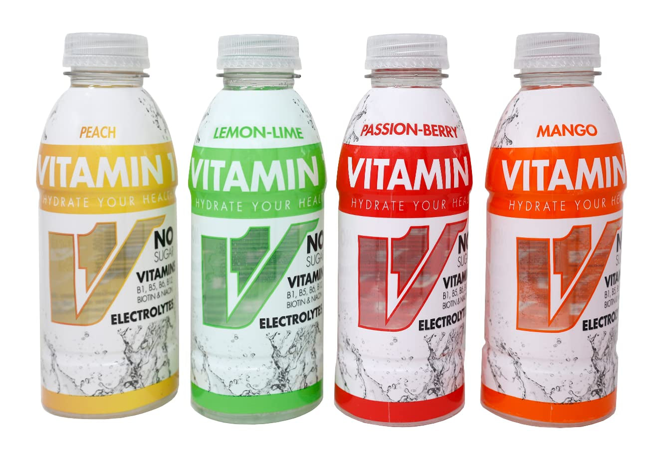 VITAMIN 1 Hydration Drink, Mixed Case, 16.9 Ounce (Pack of 12)