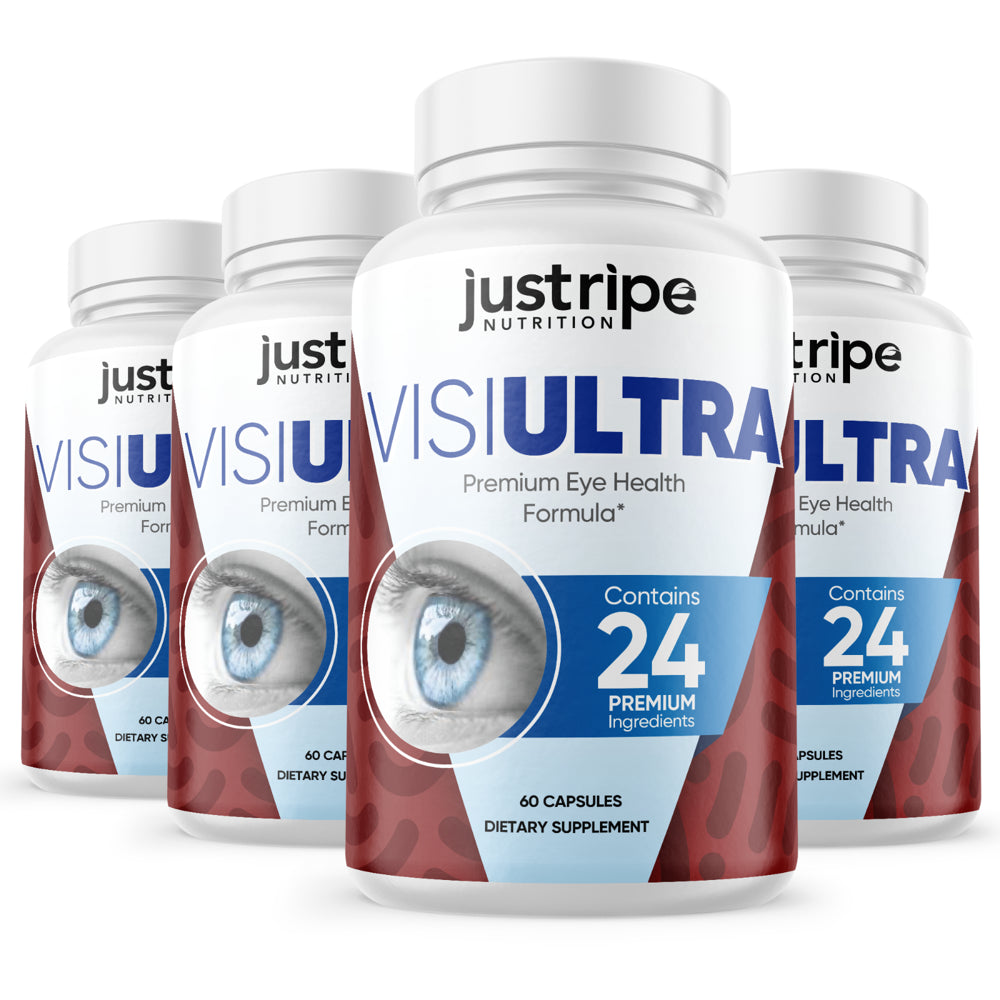 4 Pack Visiultra Premium Eye Health Supplement Supports Healthy Vision- 60 Caps