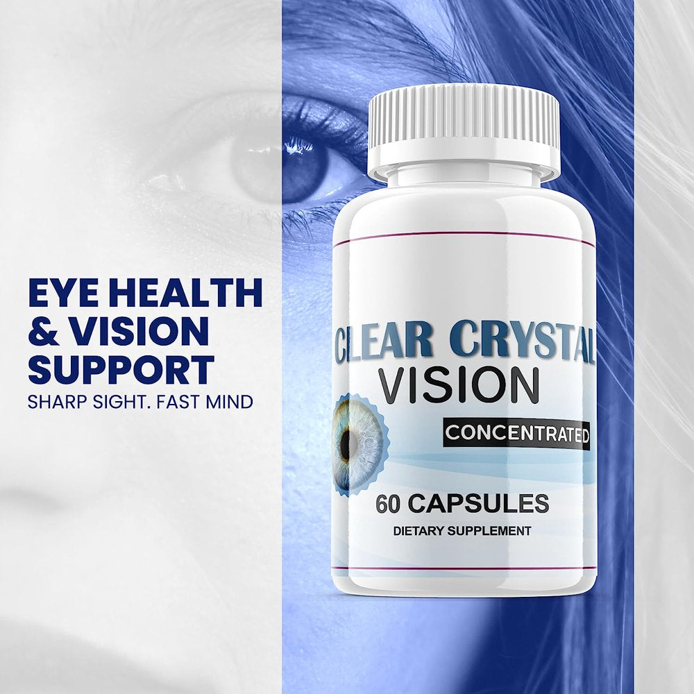 (2 Pack) Clear Crystal Vision - Revolutionary Advanced Vision Matrix Formula - Supports Healthy Vision - Dietary Supplement for Eyes Sight - 120 Capsules