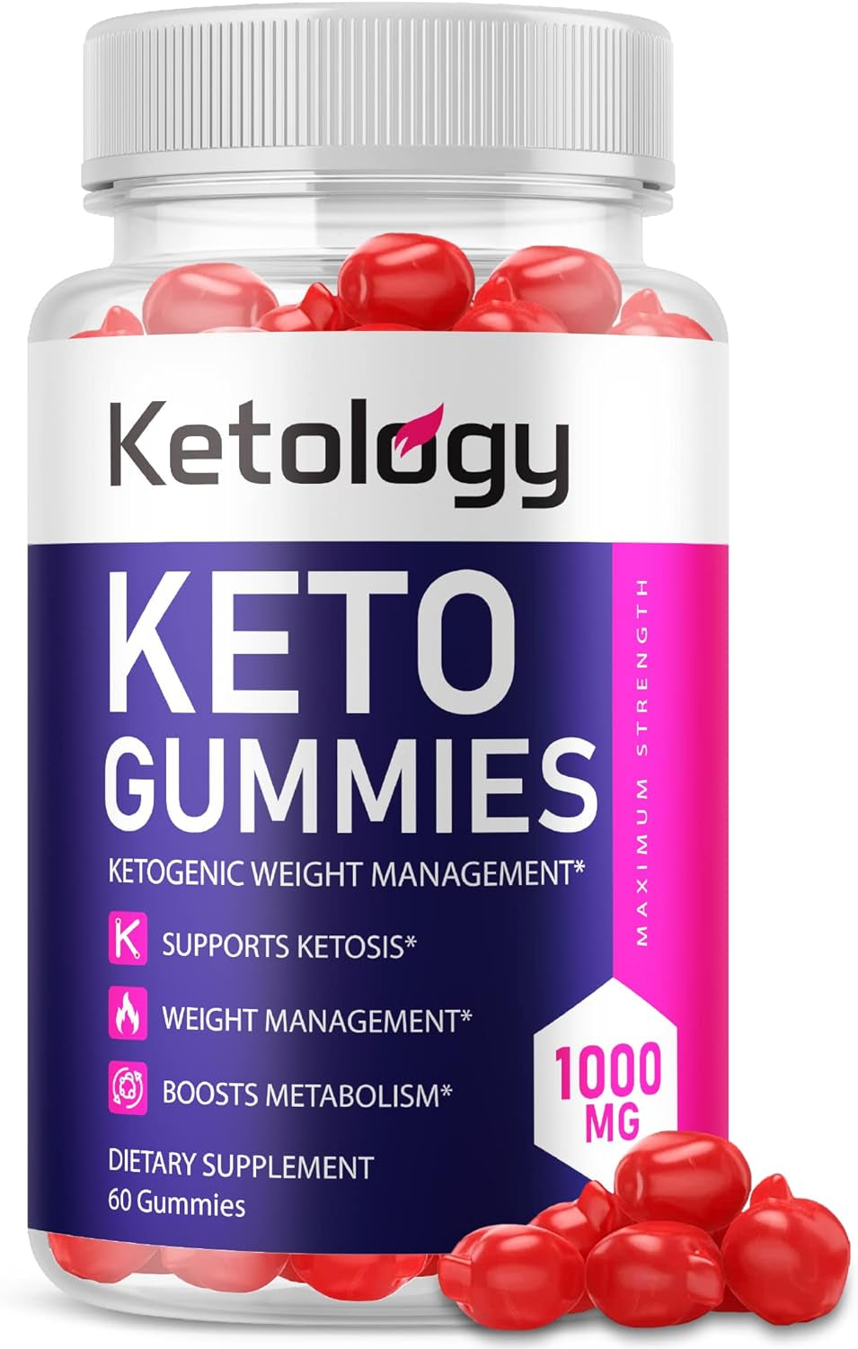 Ketology Keto Gummies, Ketology Keto ACV Gummies Ketology ACV Keto Gummies with 1000Mg Apple Cider Vinegar, Vitamin B12, Vitamin B6, Beet Root Juice, Ketology Gummies Pomegranate Juice (60 Gummies)