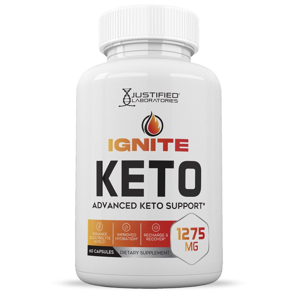 (2 Pack) Ignite Keto ACV Pills 1275Mg Alternative to Gummies Dietary Supplement 120 Capsules