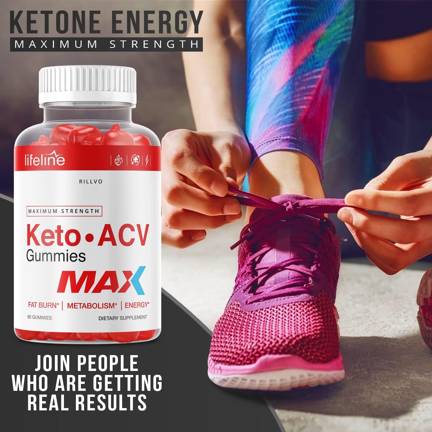 (3 Pack) Lifeline Keto Max Gummies - Advanced Formula Life Line Keto ACV Gummies (180 Gummies)