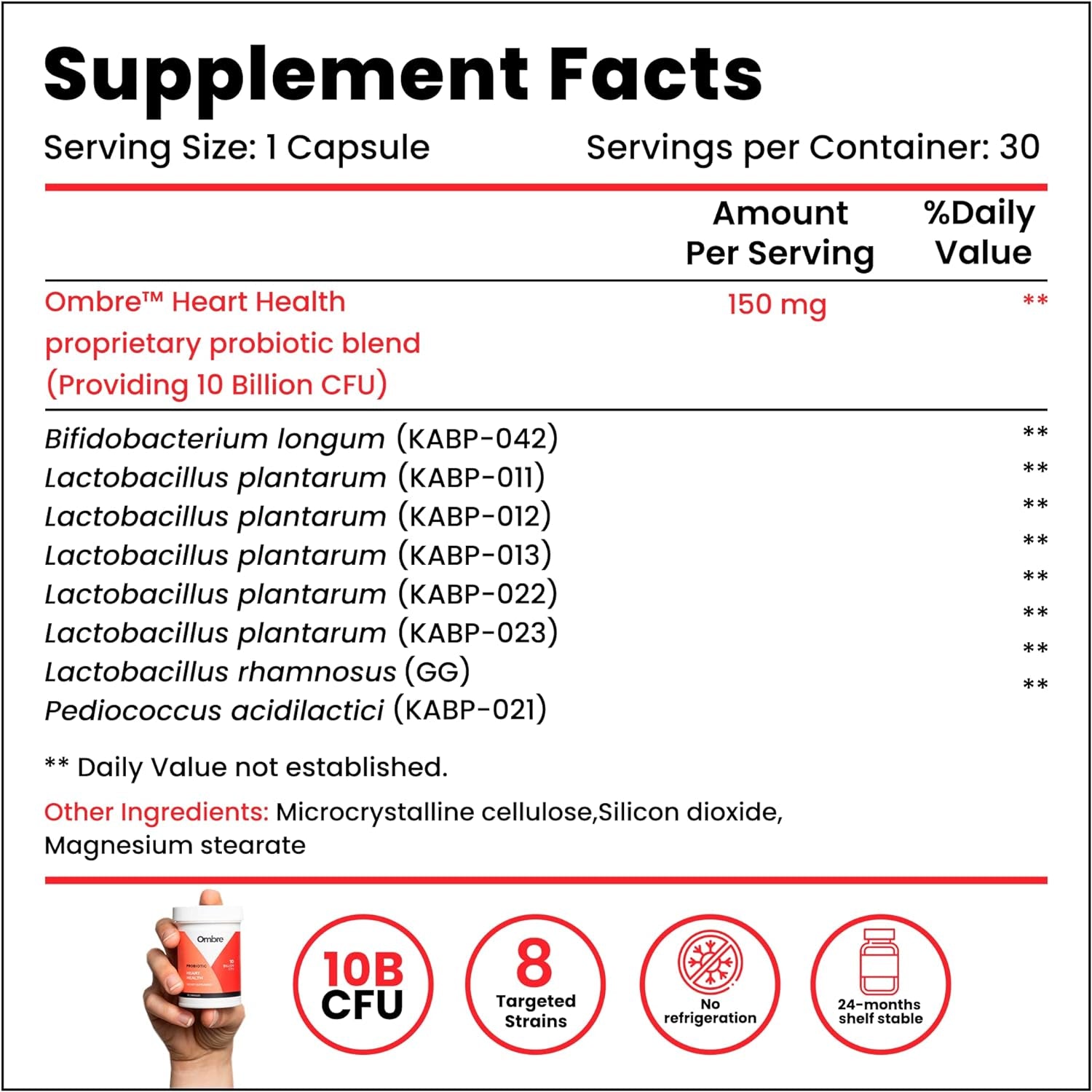 Ombre Heart Health & Rise Probiotic and Prebiotic Value Bundle, Promotes Cardiovascular, Gut, and Metabolic Health, Helps Soothe Occasional Constipation, Bloating, and Gas, 30-Day Supply