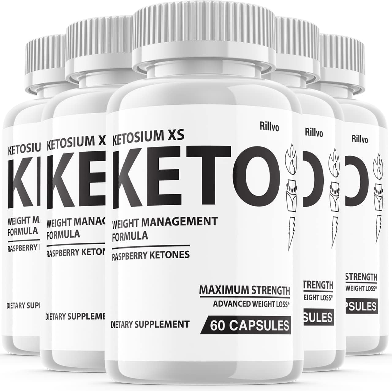 (5 Pack) Ketosium XS Weight Management Formula 800Mg Advanced Formula (300 Capsules)