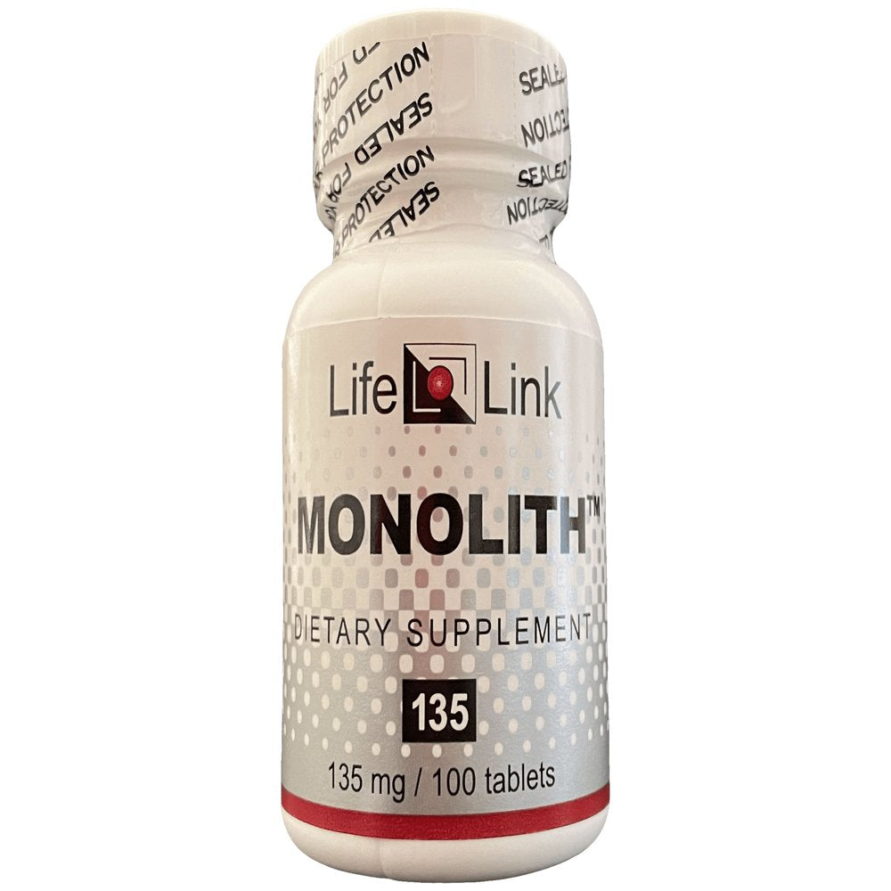 Lifelink'S Monolith (Lithium Orotate) | 135 Mg X 100 Tablets | Cognition and Mood Enhancement | Gluten Free & Non-Gmo | Made in the USA