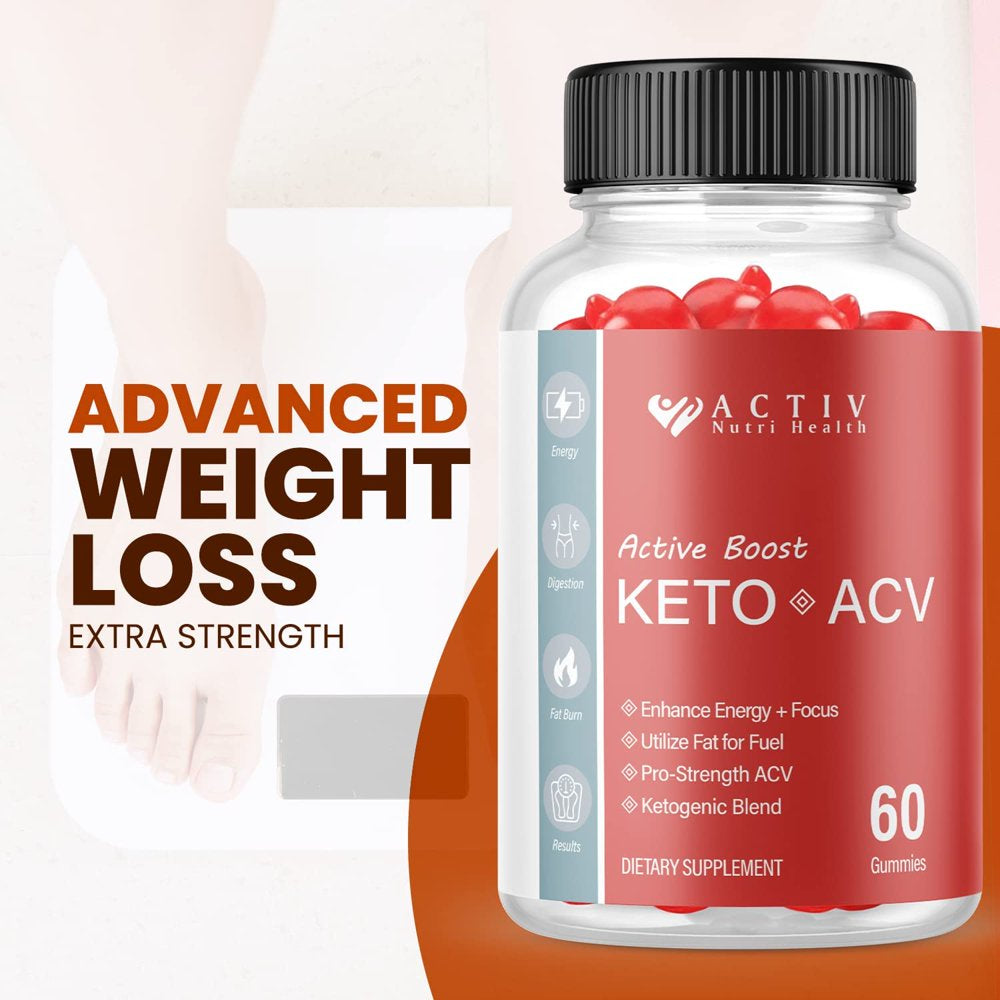 (5 Pack) Activ Active Boost Keto ACV Gummies - Supplement for Weight Loss - Energy & Focus Boosting Dietary Supplements for Weight Management & Metabolism - Fat Burn - 300 Gummies