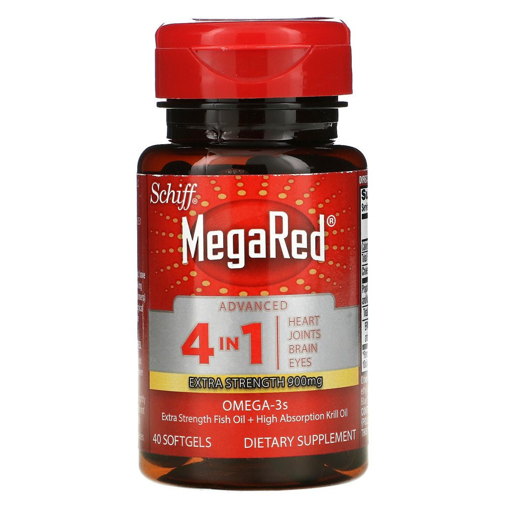 Schiff, Megared, Advanced 4 in 1 Omega-3S, Extra Strength, 900 Mg, 40 Softgels