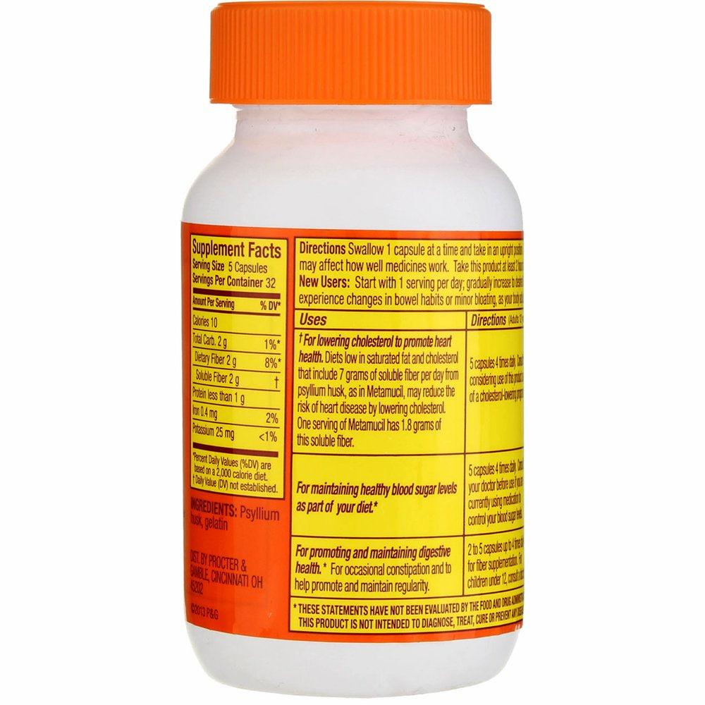 Metamucil Multihealth Fiber Capsules - 160 Ea