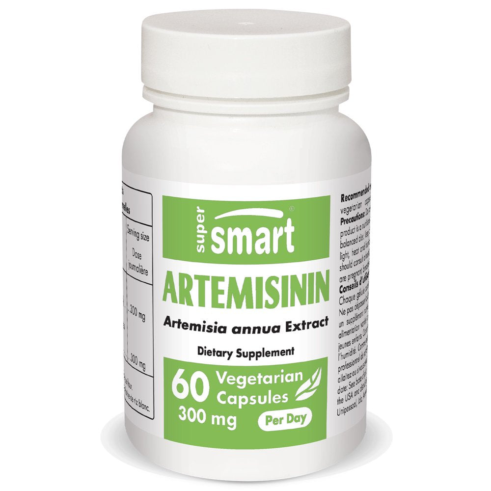 Supersmart - Artemisinin 98% (Sweet Wormwood) 300 Mg per Day - Artemisia Annua Supplement - Immunity Booster | Non-Gmo & Gluten Free - 60 Vegetarian Capsules