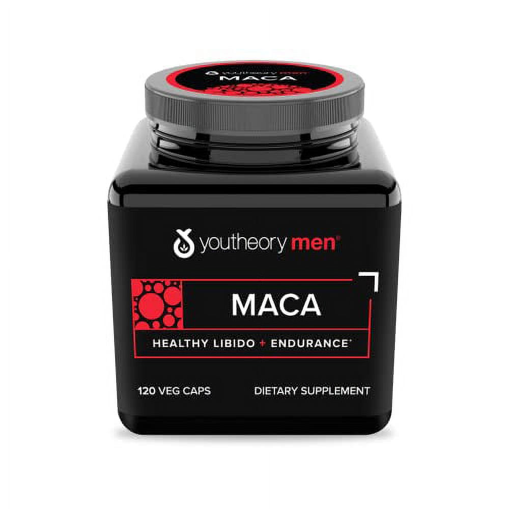 Youtheory Men'S Maca Advanced with Peruvian Ginseng, 120 Count (1 Bottle)