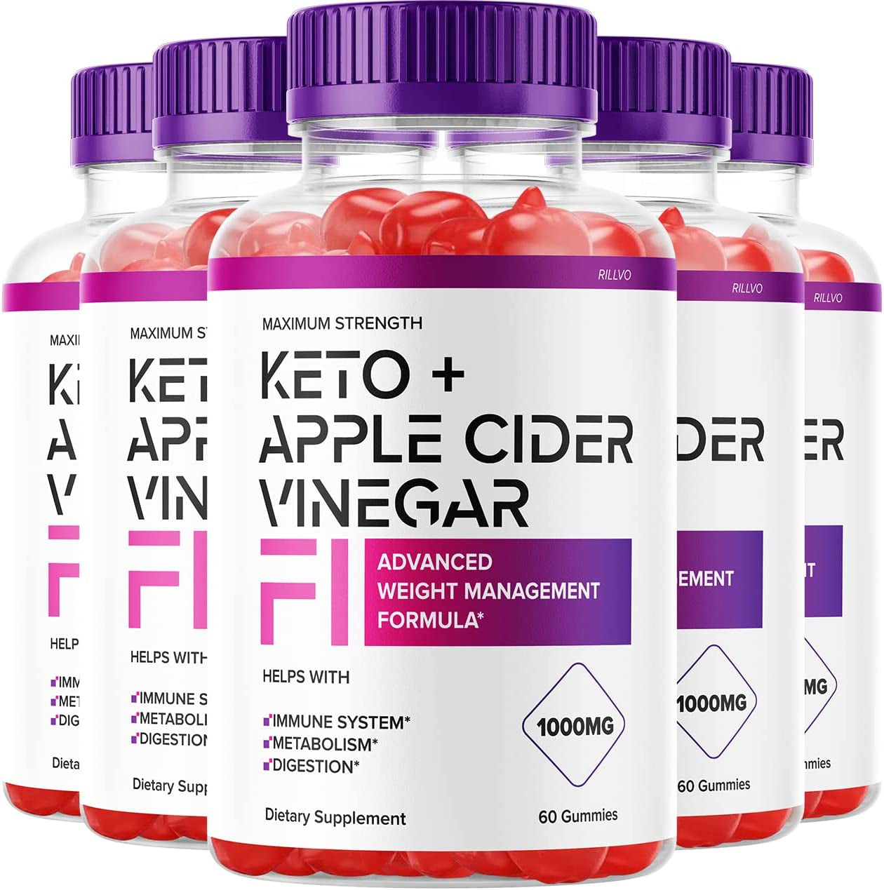 (5 Pack) F1 Keto Gummies Keto ACV Gummies Apple Cider Vinegar F1 ACV Gummies Advanced Formula (300 Gummies)