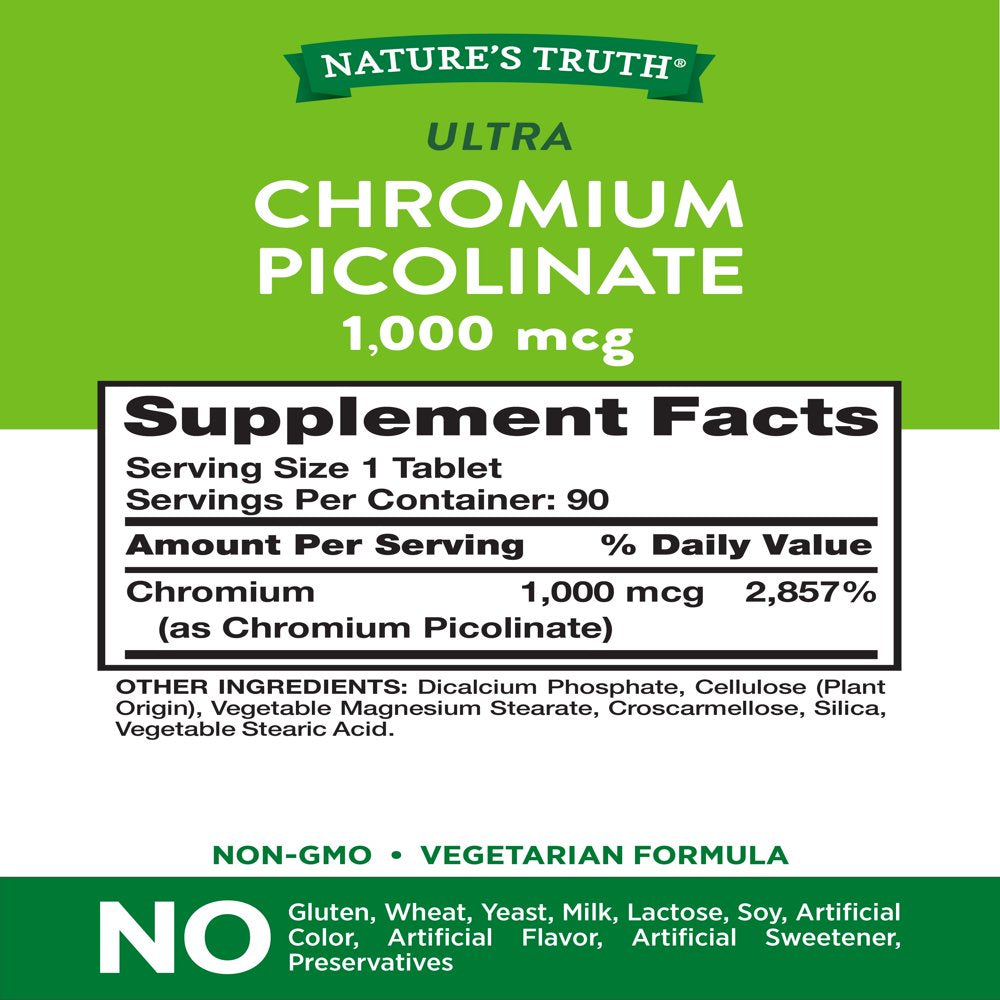 Ultra Chromium Picolinate 1000Mcg