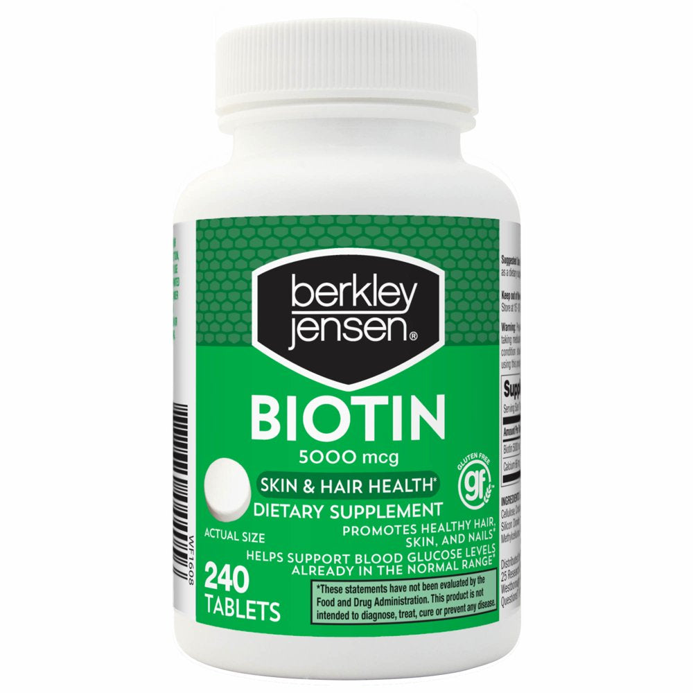 Berkley Jensen 5,000Mg Biotin, 240 Tablets