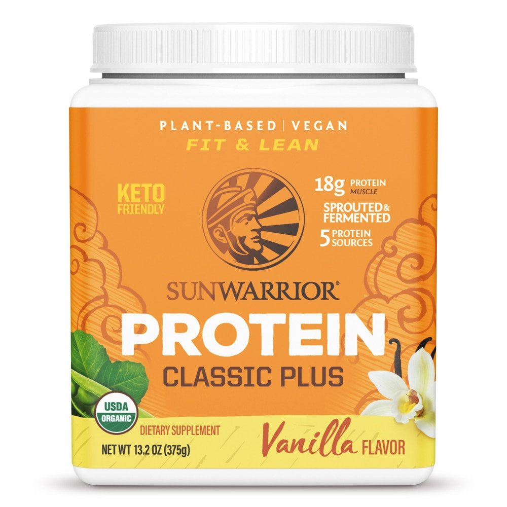 Sunwarrior Classic plus Protein Vanilla -- 13.2 Oz