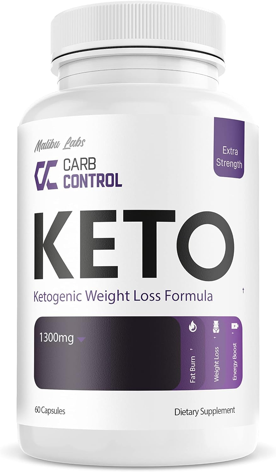 (1 Month) Carb Control Keto, Advanced Strong Formula 1300Mg, Made in the USA, (1 Bottle Pack), 30 Day Supply