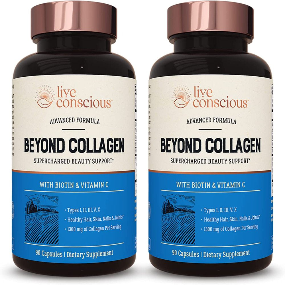 Live Conscious Multi Type Collagen | 180 Capsules (2-Pack)