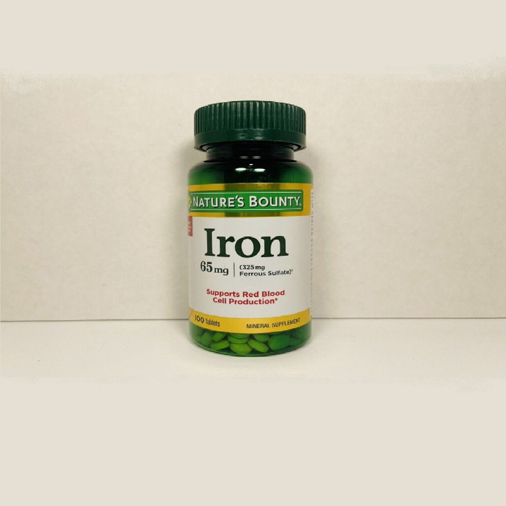 Nature’S Bounty Iron Red Blood Cell Production 65Mg Mineral Supplement, 100 Tablets