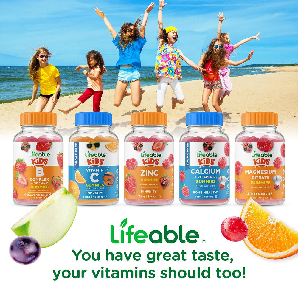 Lifeable Vitamin D for Kids - 1000 IU – 90 Gummies