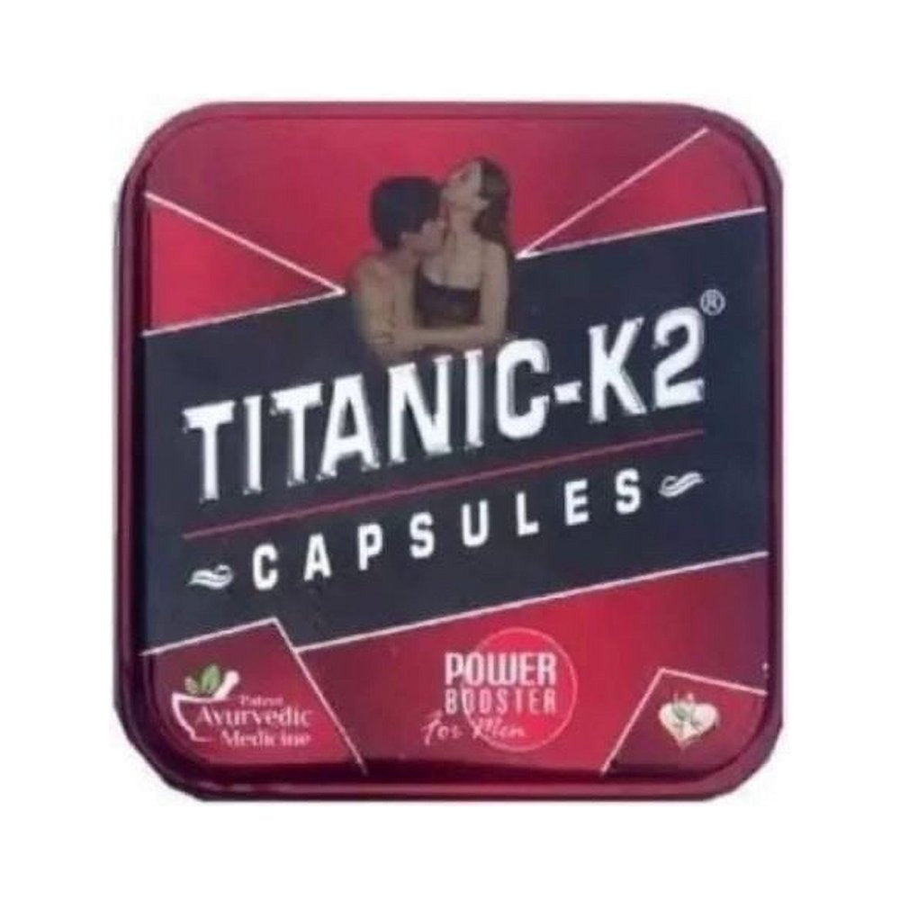 Titanic K Two Best Power Booster Stamina Booster Ayurvedic Capsule 4 Tables