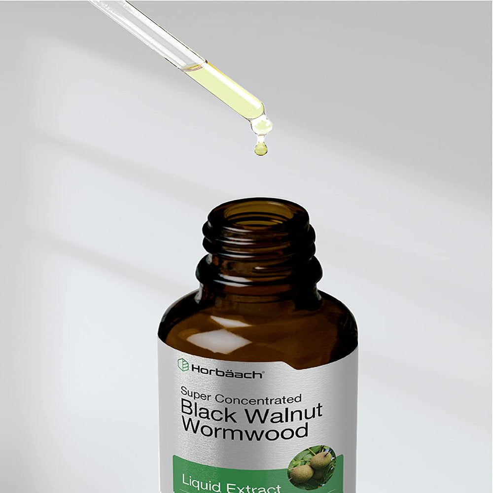 Black Walnut Wormwood Liquid Extract | 2 Oz | Vegtarian | by Horbaach