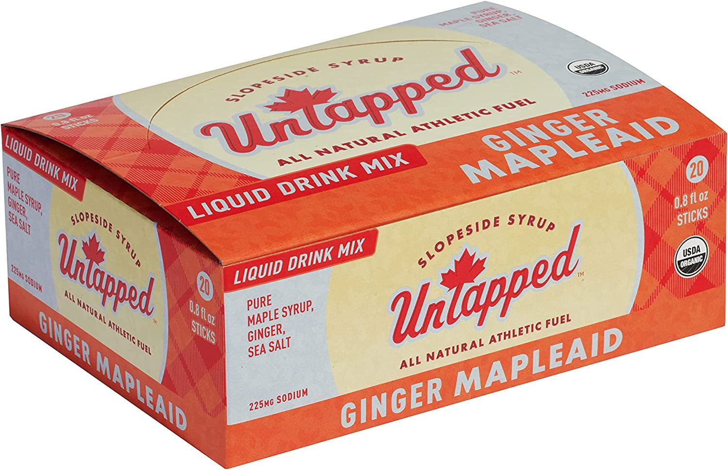 Untapped Liquid Ginger Mapleaid - Individually Packaged - Box of 20