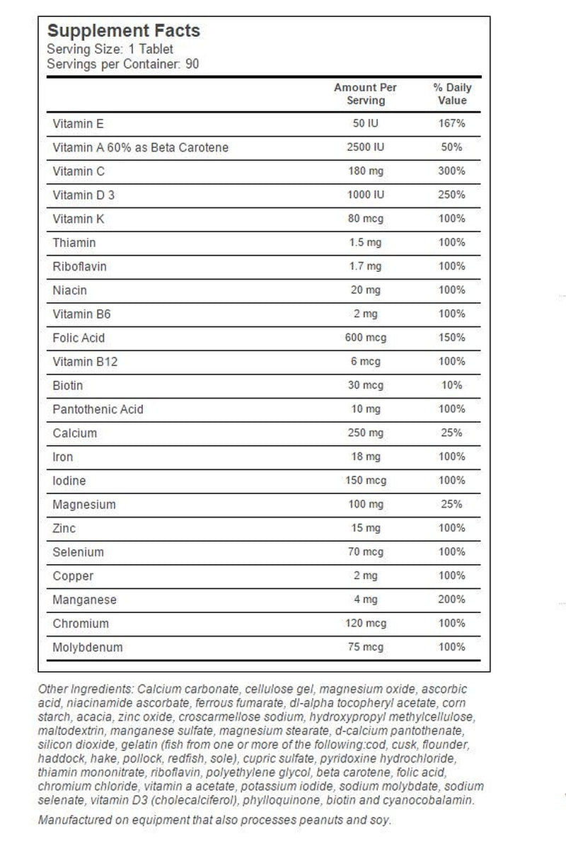 *DELETE* No Longer Manufacturing, Multivitamin, Itemid 15754177