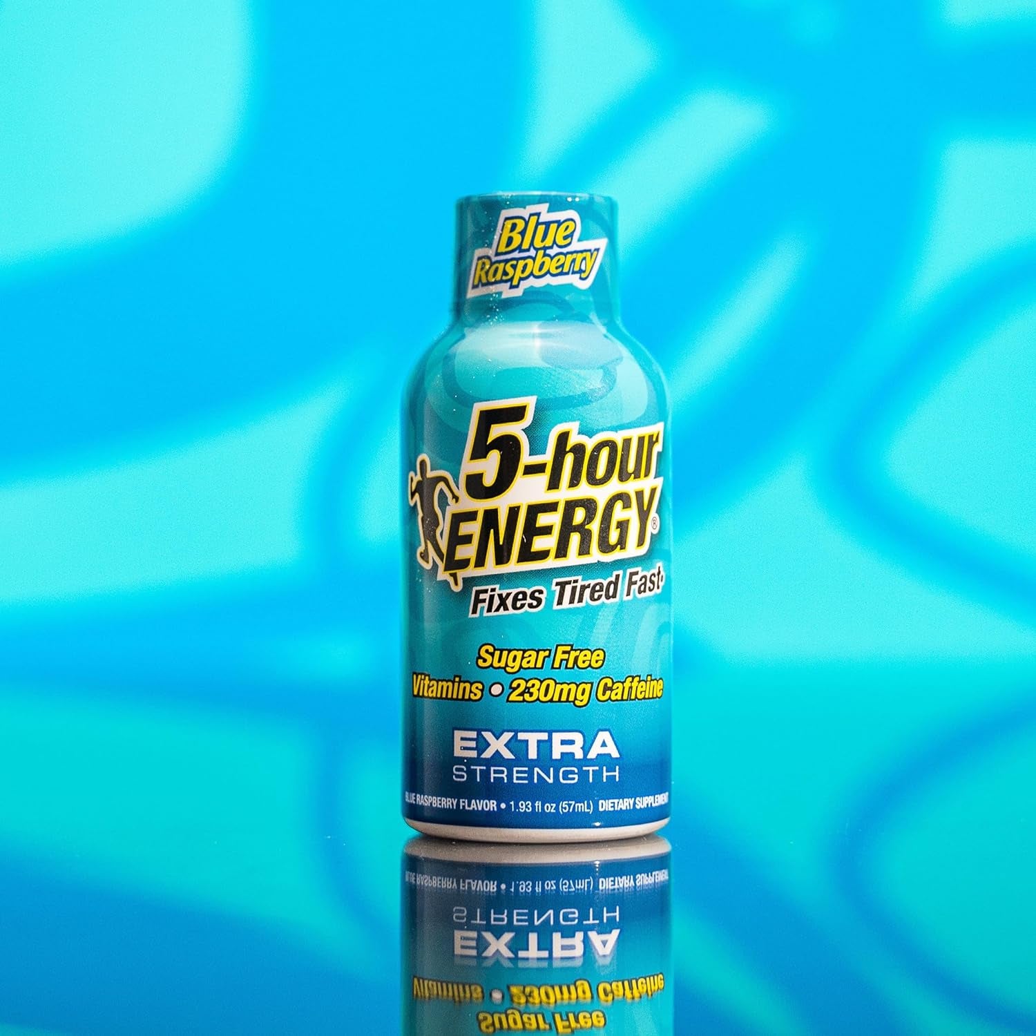 5-Hour ENERGY Extra Strength Energy Shot | Blue Raspberry Flavor | 1.93 Oz. | 24 Count | Sugar-Free & Zero Calories | B-Vitamins & Amino Acids | 230Mg Caffeinated Energy Shot | Dietary Supplement