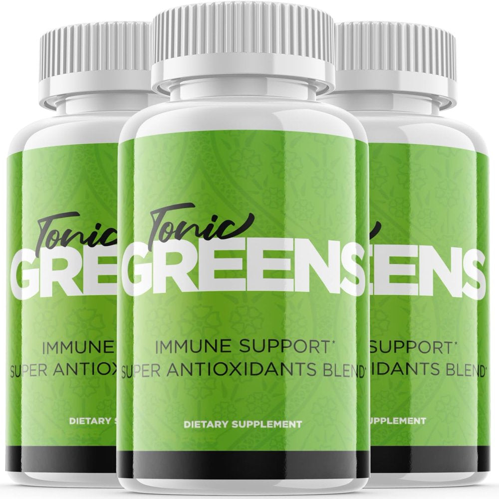 (3 Pack) Tonic Greens - Keto Weight Loss Formula - Energy & Focus Boosting Dietary Supplements for Weight Management & Metabolism - Advanced Fat Burn Raspberry Ketones Pills - 180 Capsules