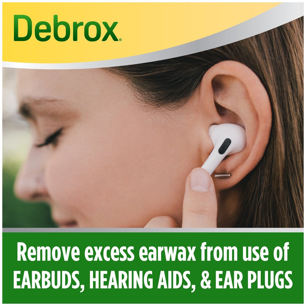 Debrox Ear Wax Removal Kit, Ear Cleaning Rubber Bulb Syringe and 0.5 Fl Oz Ear Wax Removal Drops