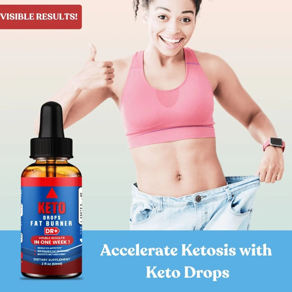 Natural Keto Fat Burner Drops: Effective Weight Loss, Metabolism Boost, Keto Diets | 2-Pack