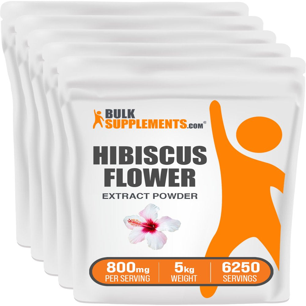 Bulksupplements.Com Hibiscus Flower Extract, Hibiscus Extract, Hibiscus Supplement for Hair Growth (5 Kilograms - 11 Lbs)