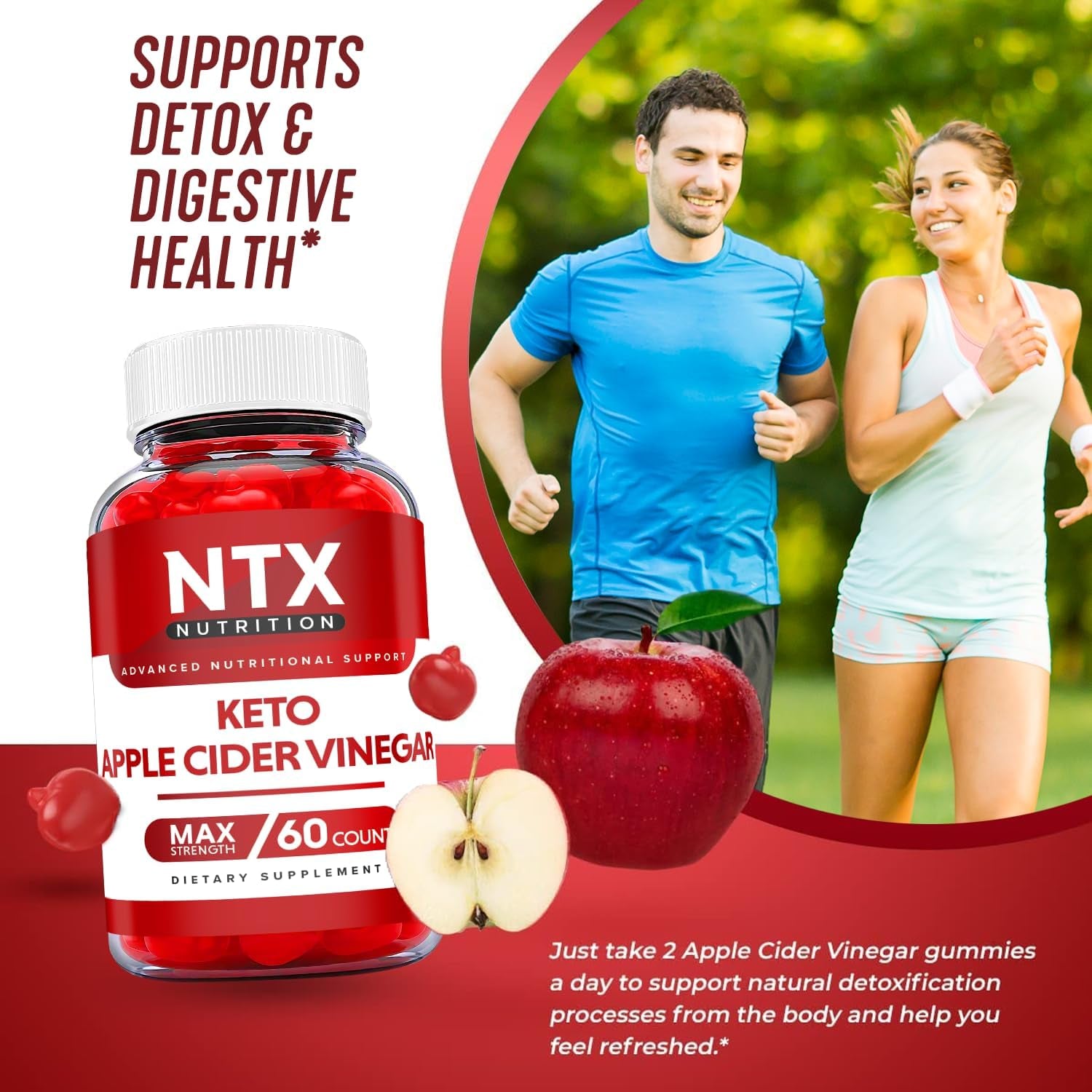 (3 Pack) NTX Keto Gummies - NTX Gummies with Apple Cider Vinegar, Vitamin B12 - NTX Keto ACV , NTX Keto ACV Gummies Advanced Formula Supplement Gummies with ACV180 Gummies)