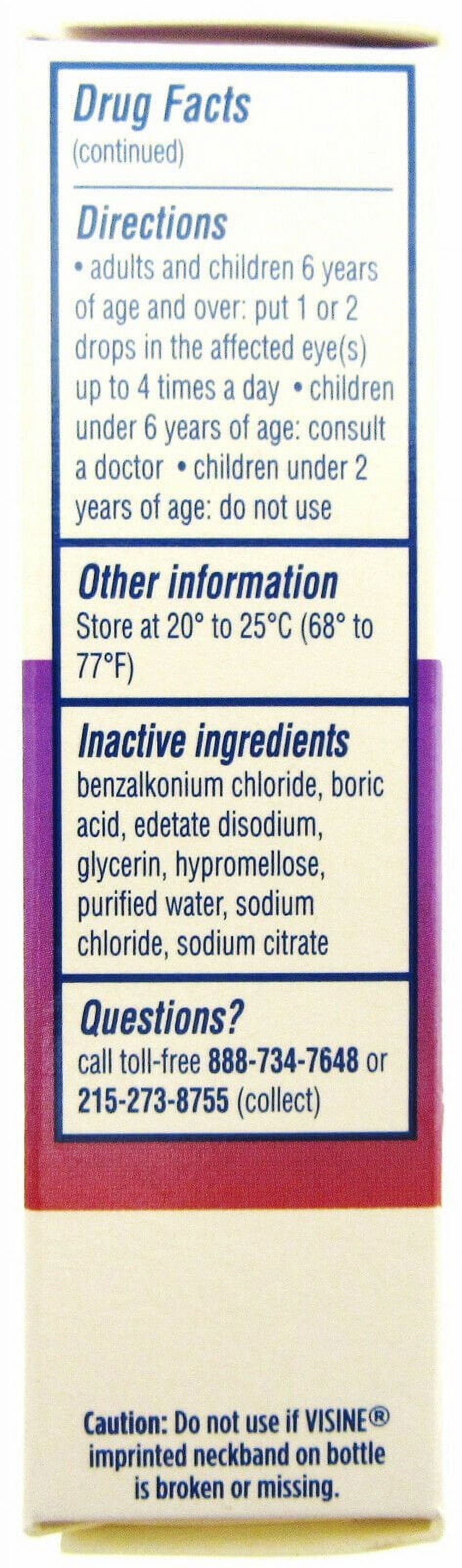 Visine Red Eye Total Comfort Multi-Symptom Eye Drops, 0.5 Fl. Oz