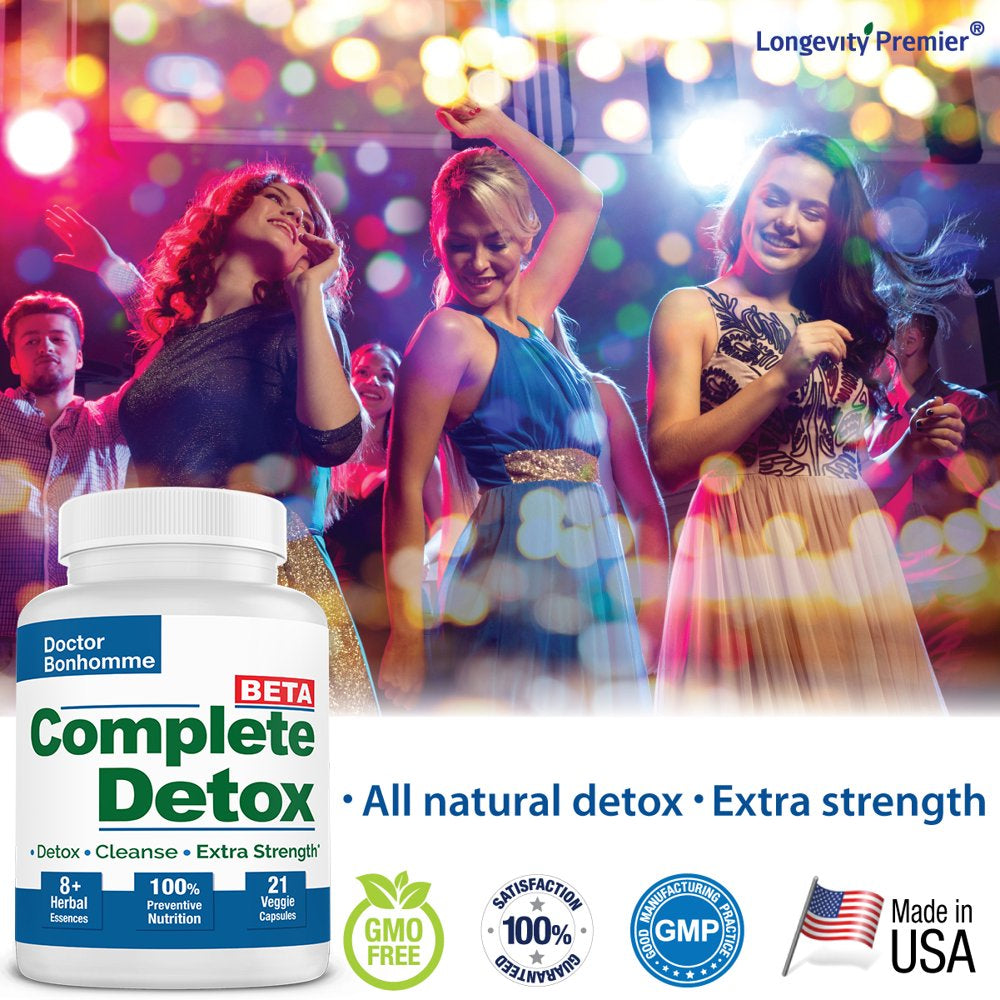 Complete Detox [BETA Formula] 7 Day - Full Body Detox with Most Thorough Cleanse & Digestive Reset